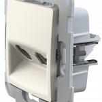 Механізм TV та RJ-45 розетки, серії Classic та Nordic, слонова кістка з композитним супорт