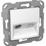 Механізм TV+RJ45 розетки біла Classic та Nordic композитний супорт